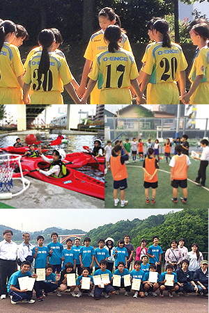 江東区 カヌー指導＆女子サッカー指導